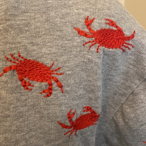 Anthropologie by Maeve top Size Small Embroidered Crab New - Picture 7 of 7